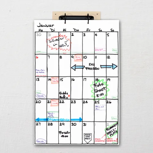 Kalender DIN-A3 Ringbuchmechanik Sketch