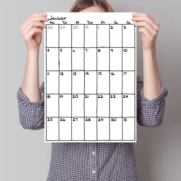Kalender-Nachfuellpack DIN-A3 Sketch