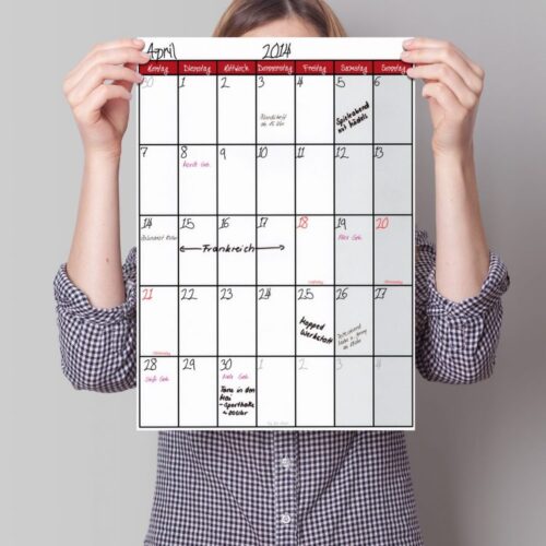 Kalender DIN A3 Terminator Rot Fünf Vor Zehn E1491652158857