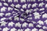 Zugluftstopper "Elefant lila" | Fünf vor Zehn