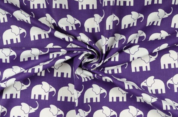 Zugluftstopper "Elefant lila" | Fünf vor Zehn