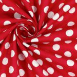 Zugluftstopper "Pünktchen" rot | Fünf vor Zehn