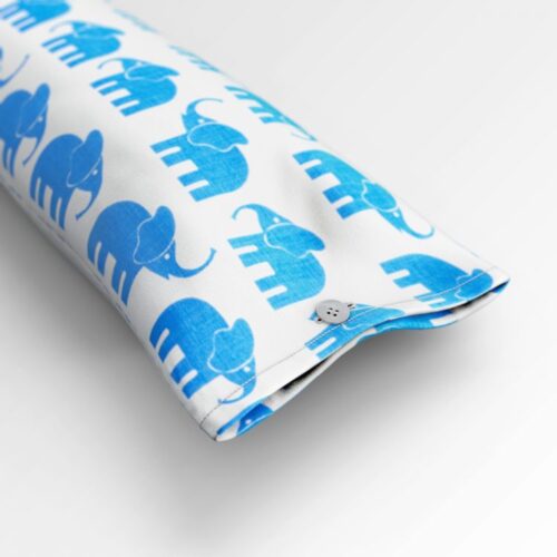 Zugluftstopper "Elefant blau" | Fünf vor Zehn