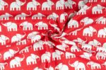 Zugluftstopper "Elefant rot" | Fünf vor Zehn