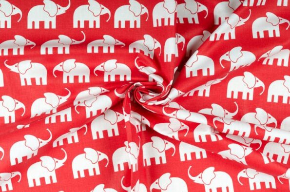 Zugluftstopper "Elefant rot" | Fünf vor Zehn