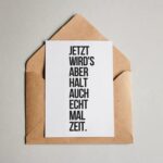 Jetzt wird's aber halt auch echt mal Zeit.