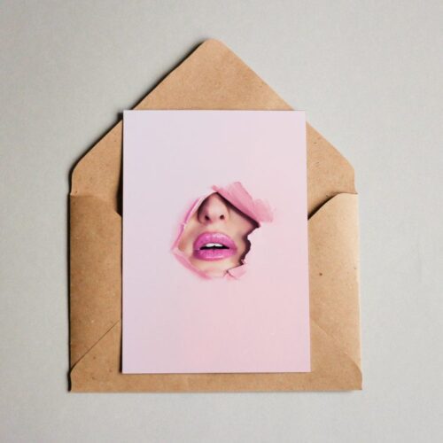 Postkarte Lips