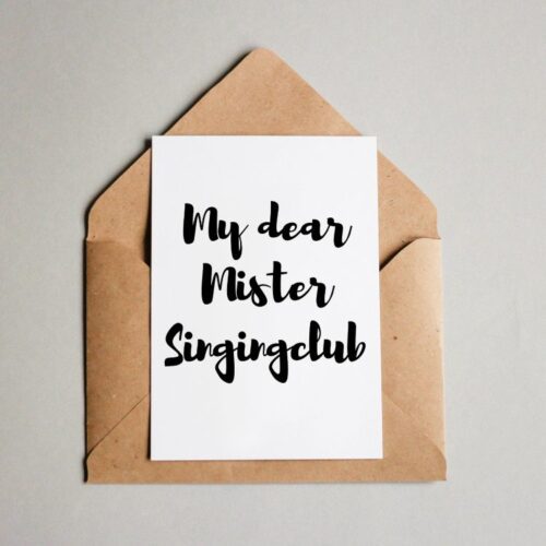Postkarte Mein Lieber Herr Gesangsverein