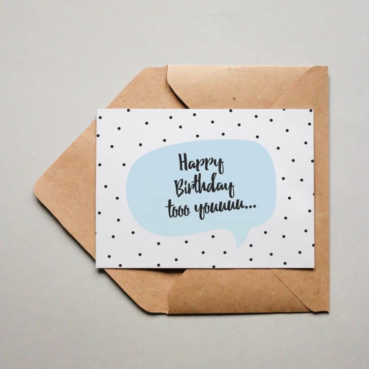 Postkarte – Happy Birthday too yoouuuuu Happy Birthday tooo youuuuu – Bild 1