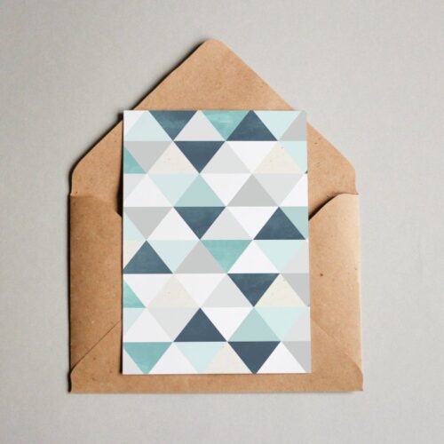 Postkarte Muster 014 Triangle