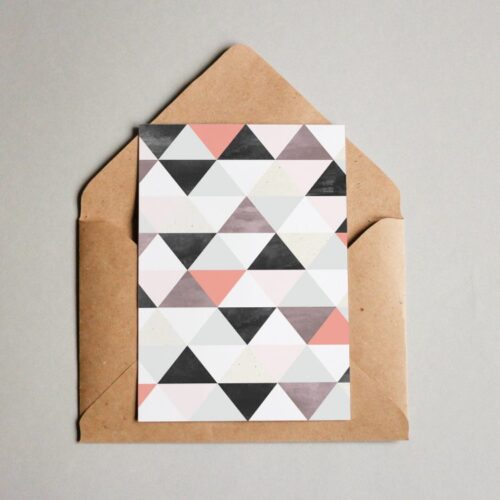 Postkarte Muster 017 Triangle
