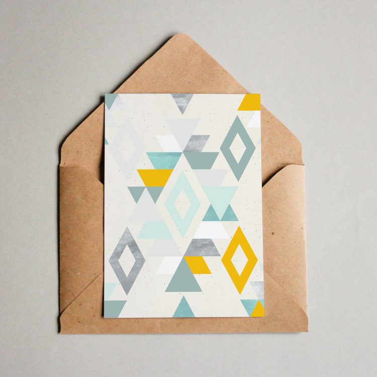 Postkarte Muster 036 Retro