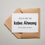 Keine Ahnung