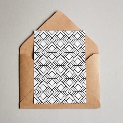 Postkarte Muster 071 Tiles