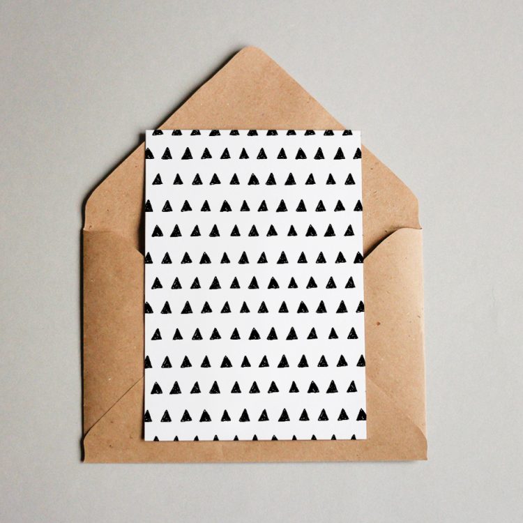 Postkarte - Muster #078 Tintendreieck Muster #078 "Tintendreieck" – Bild 1