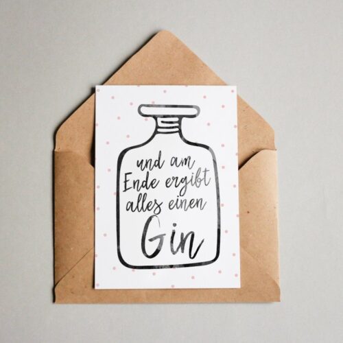 Und am Ende ergibt alles einen Gin