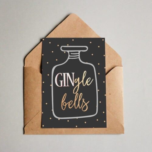 Postkarte GINgle Bells DaWanda