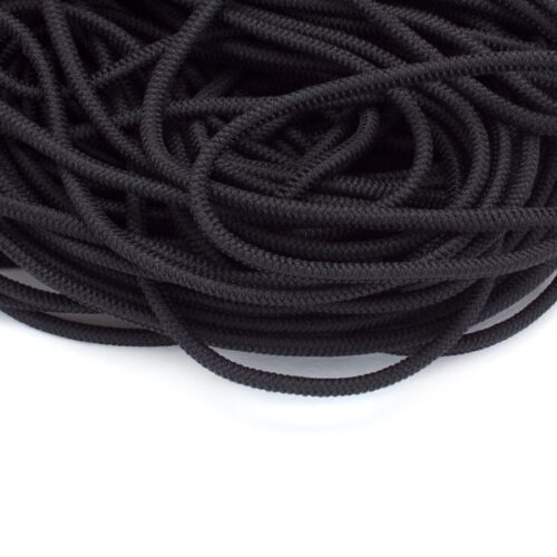 Gummikordel 3mm Schwarz