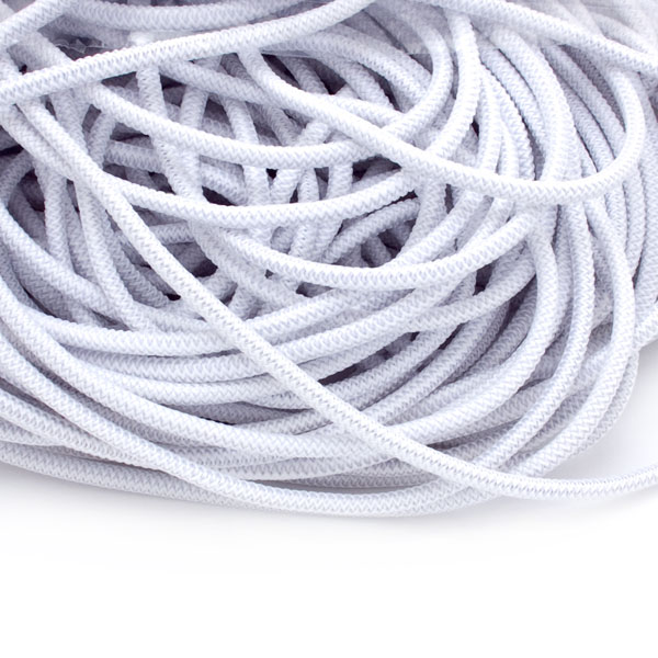 Gummikordel 3mm weiss Optional: Gummikordel für Zugluftstopper – Bild 1