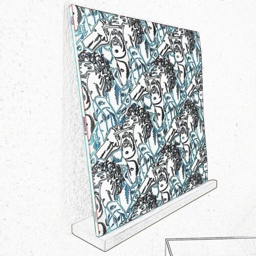 Vinyl Wandhalter Produktbild Natur