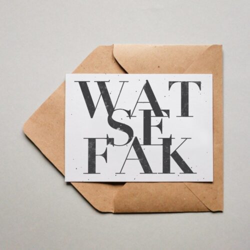 Postkarte Wat Se Fak