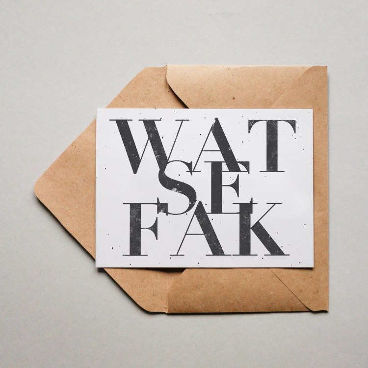 Postkarte Wat Se Fak