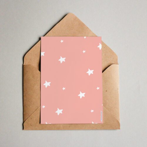 Postkarte Einladungskarte Eule Rückseite