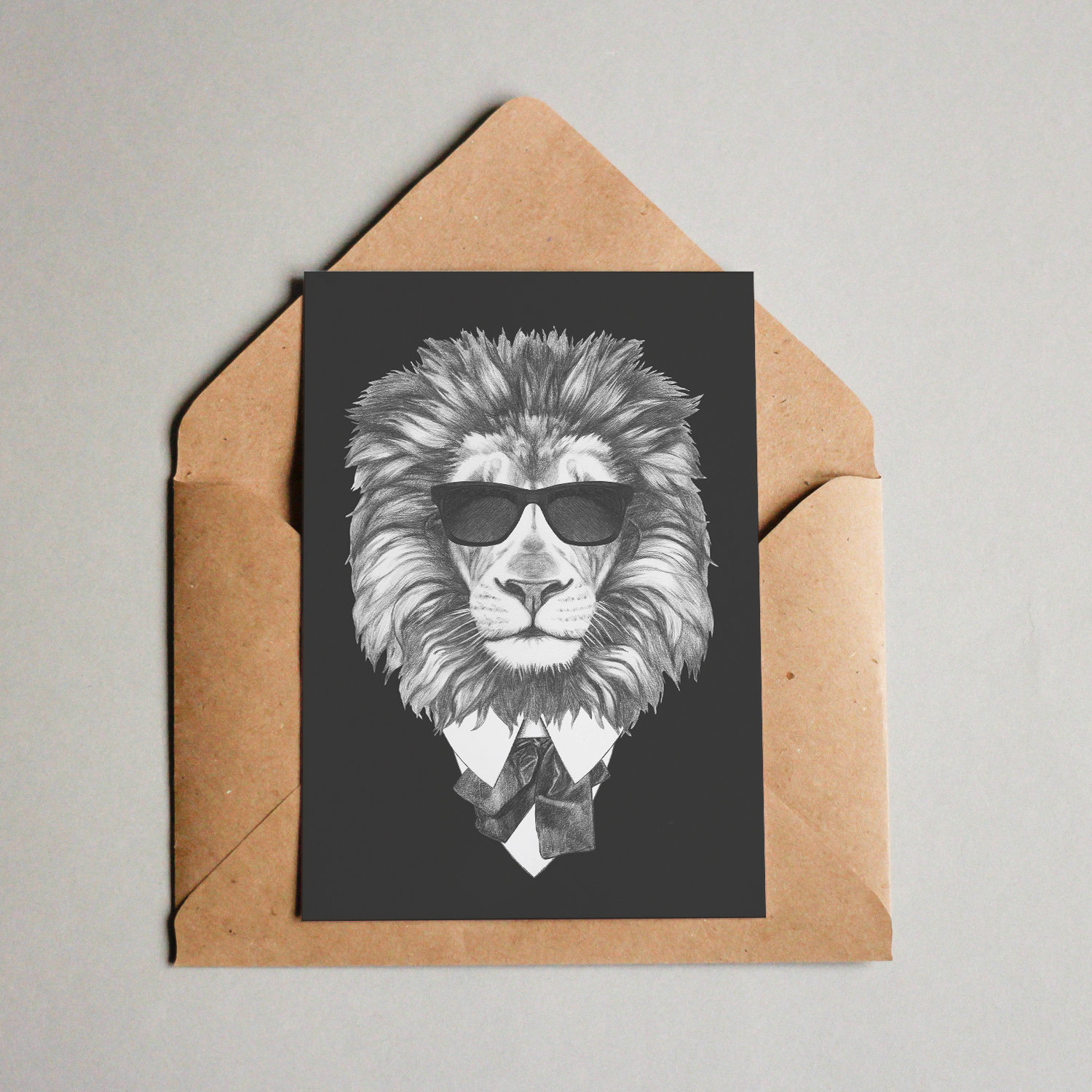 Postkarte - Fashionable Lion Fashionable Lion – Bild 1