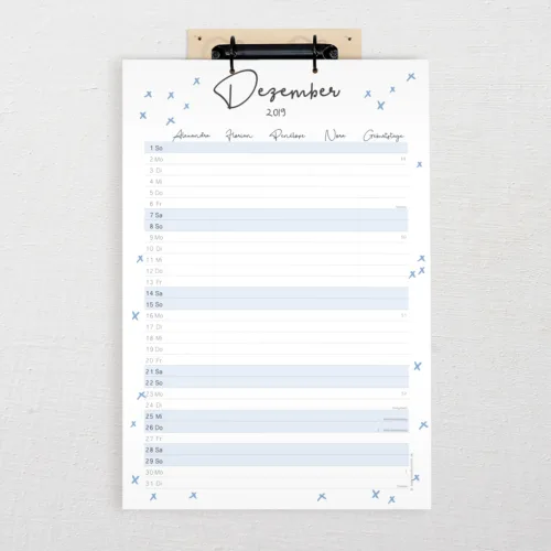 Familienkalender DIN-A3 Flux Version 2025