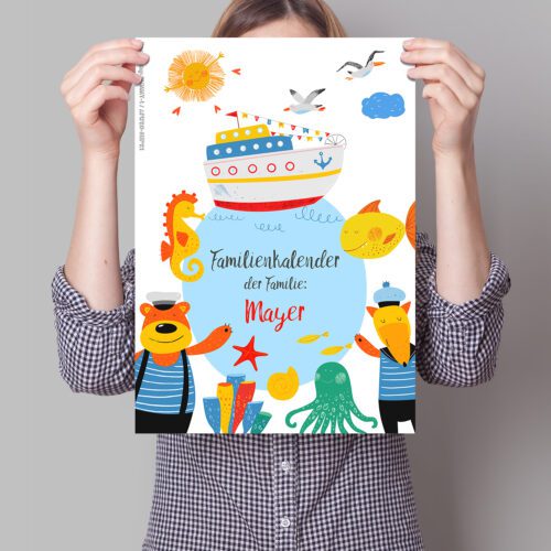 Kalender Nachfuellpack DIN A3 SeaLife Woo