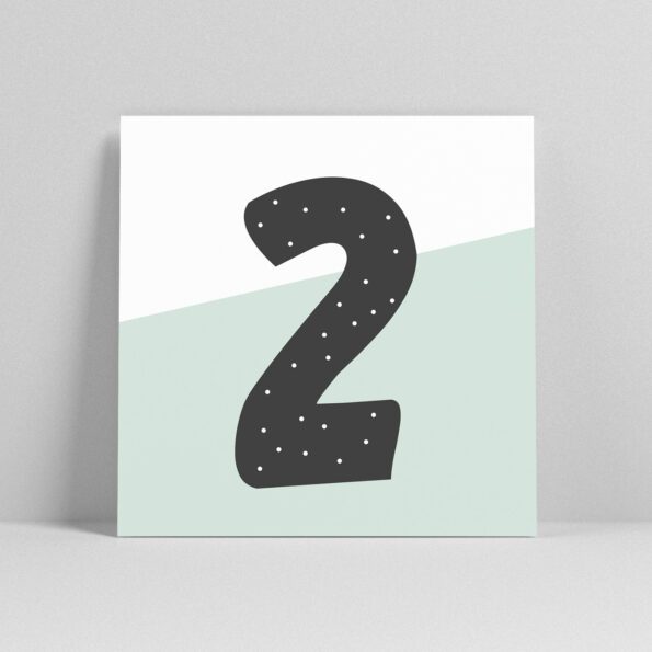 Lettercard "2" – Bild 2