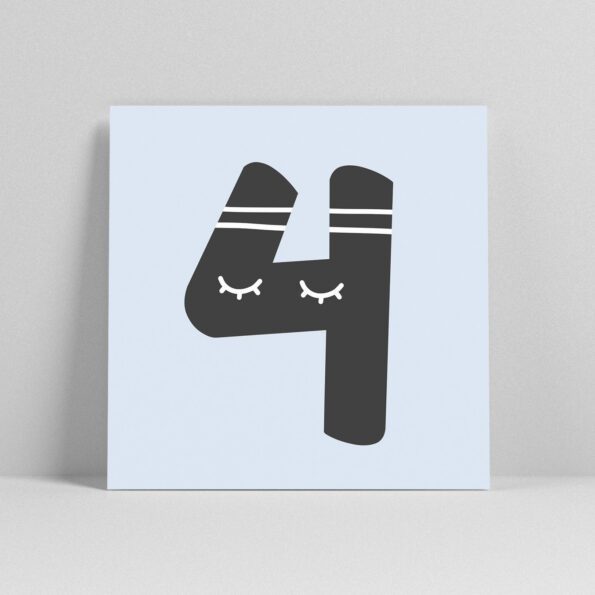 Lettercard "4" – Bild 2