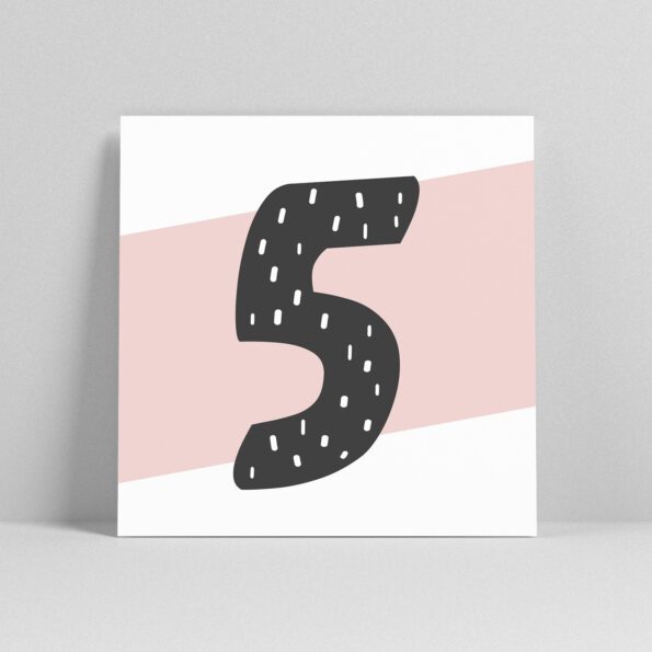 Lettercard "5" – Bild 2