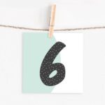 Lettercard "6"