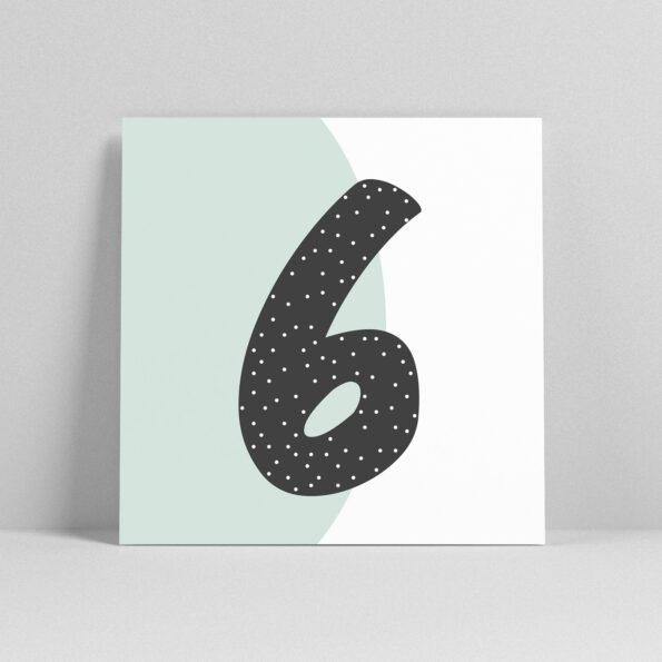 Lettercard "6" – Bild 2