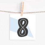 Lettercard "8"