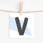 Lettercard "V"
