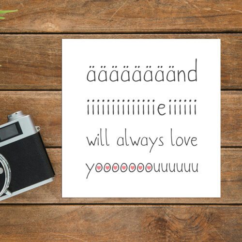 Little Notes And I Will Always Love You 2 Fuenf Vor Zehn