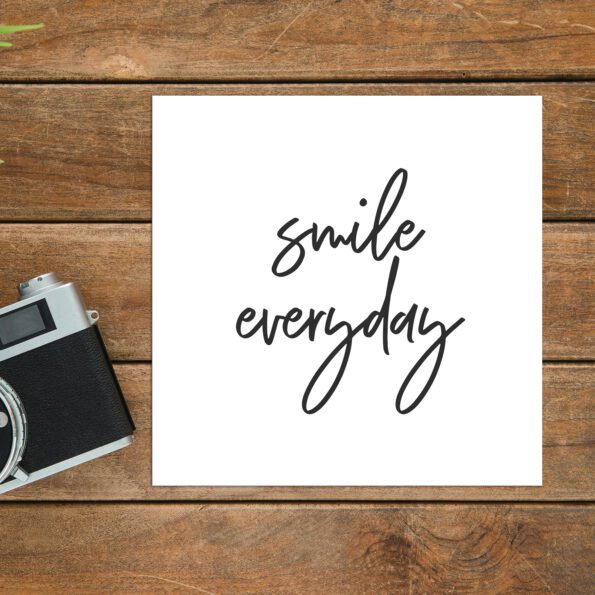 Little Note "Smile everyday" – Bild 2