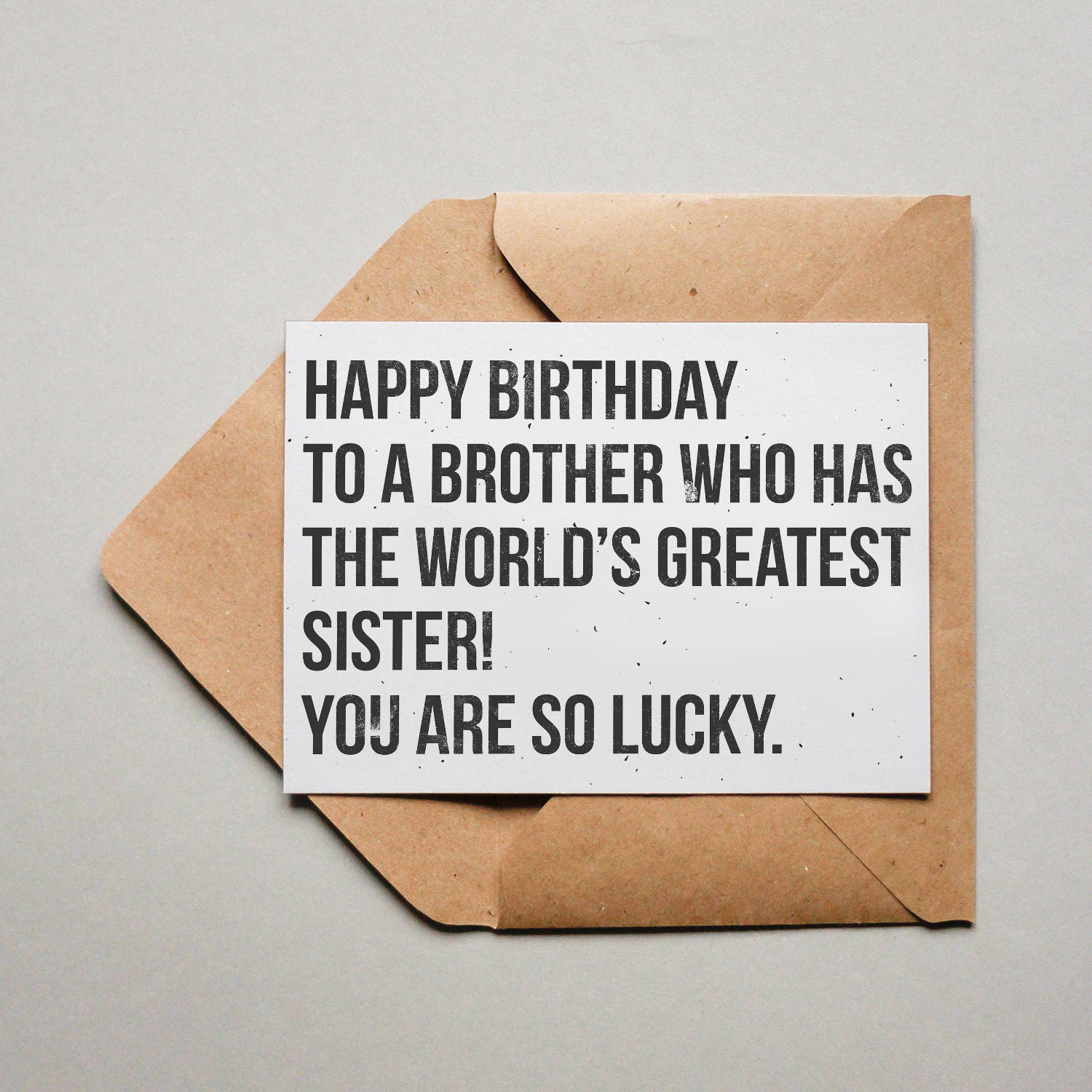 Postkarte - Happy Birthday Brother - quer Happy Birthday Brother – Bild 1
