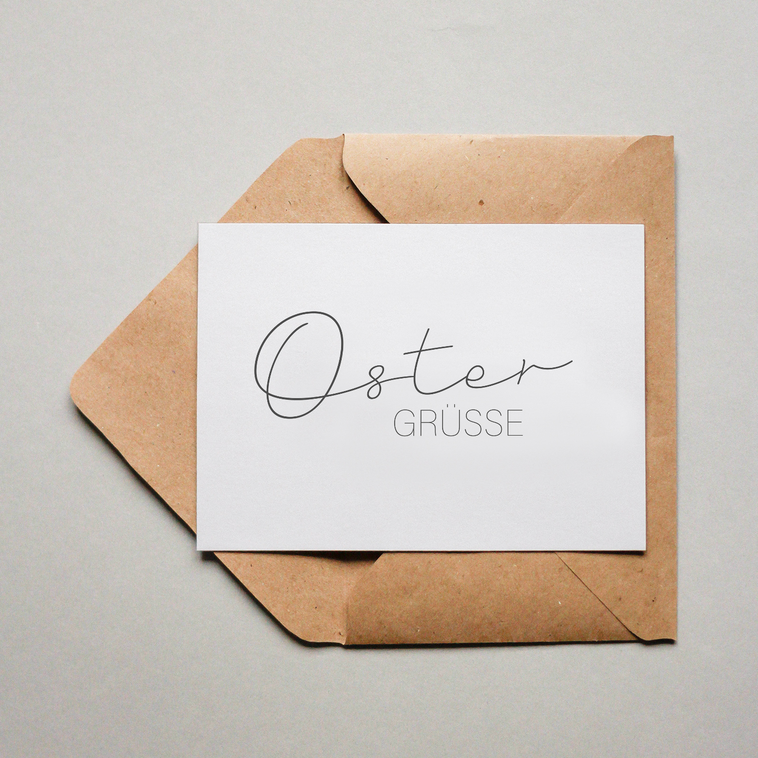 Postkarte - Oster gruesse - quer Ostergrüße – Bild 1