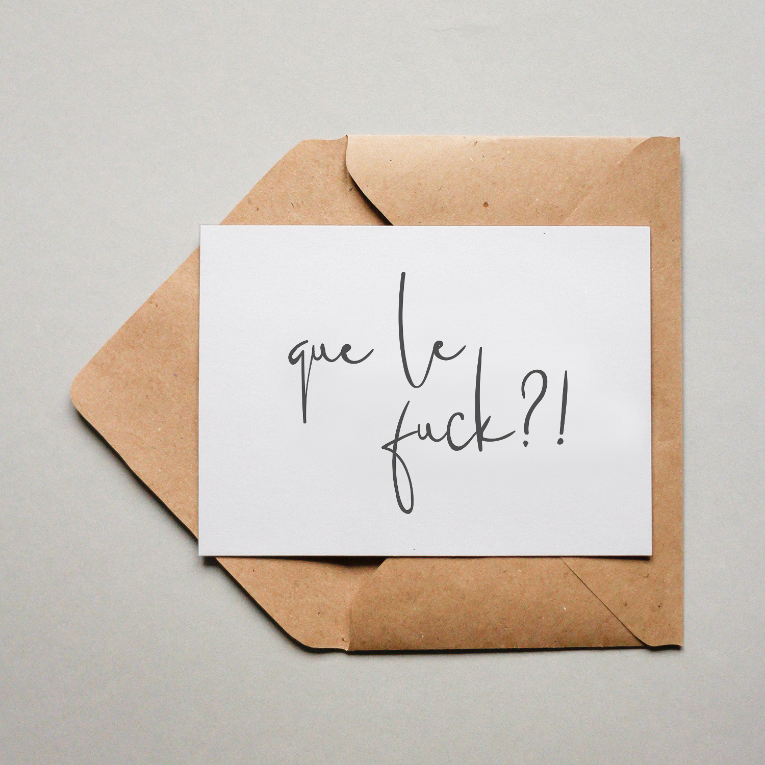 Postkarte - que le fuck - quer que le fuck!? – Bild 1