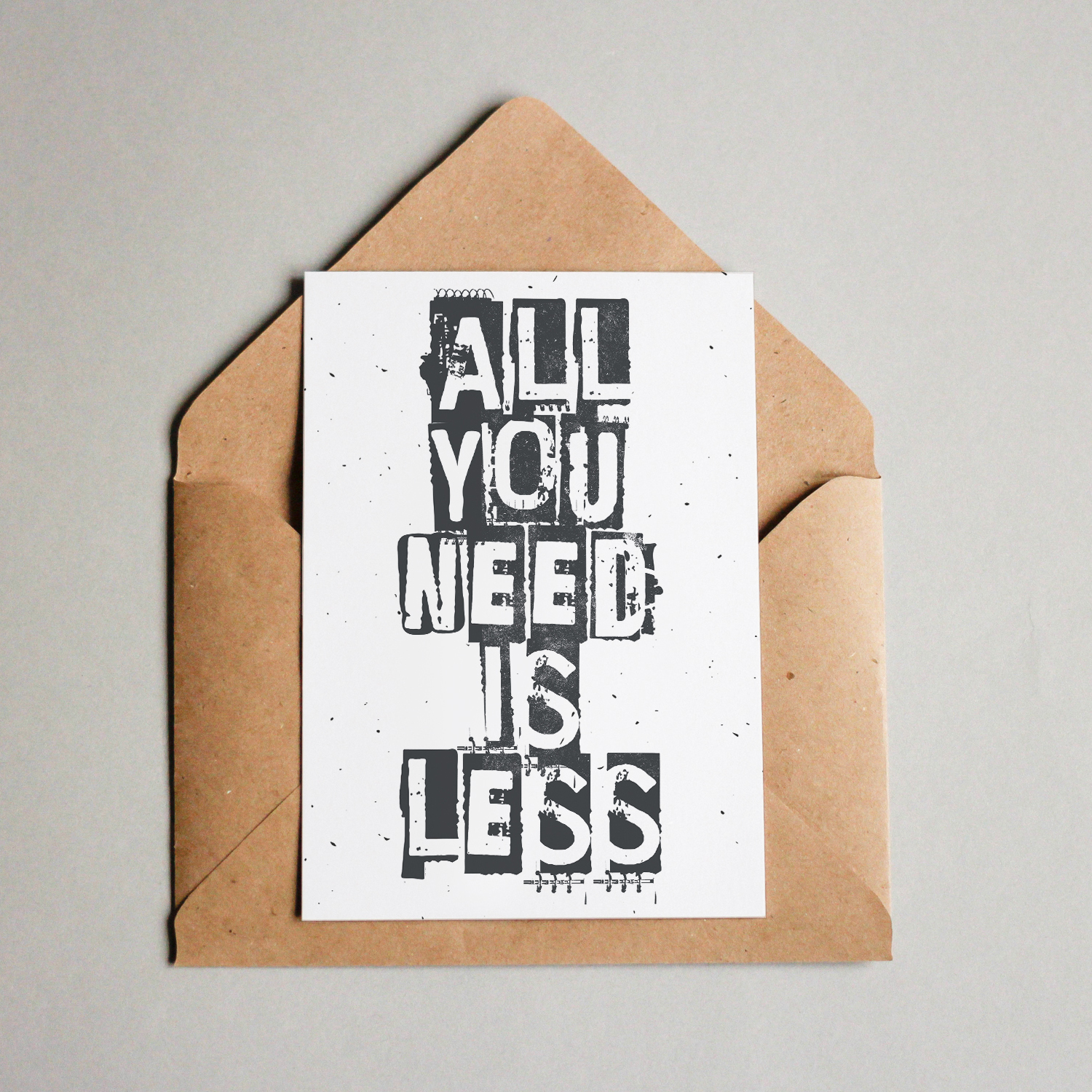 Postkarte - All you need is less All you need is less – Bild 1