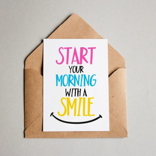 PC DIN A6 START WITH A SMILE