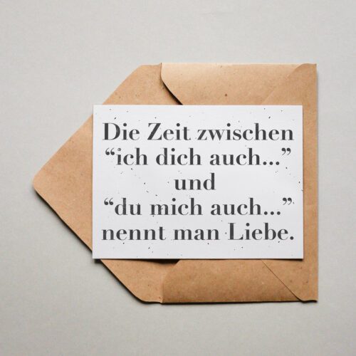 Die Zeit der Liebe - Lustige Designkarte