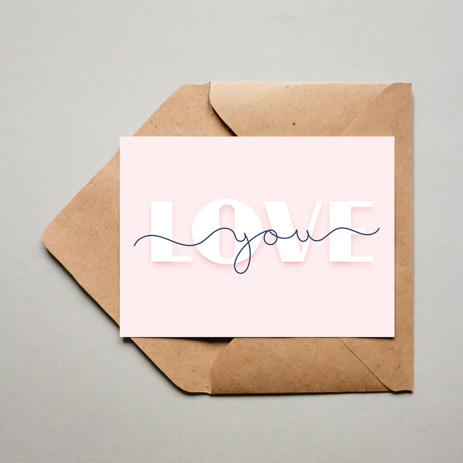 Postkarte - love you Postkarte - love you