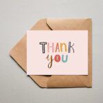Sehr schöne Danke karte "Thank you"