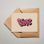 Fette Designkarte "Unique"