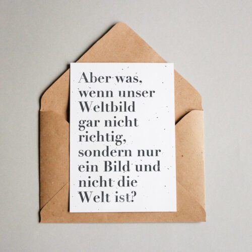 Philosophische Karte "Weltbild"