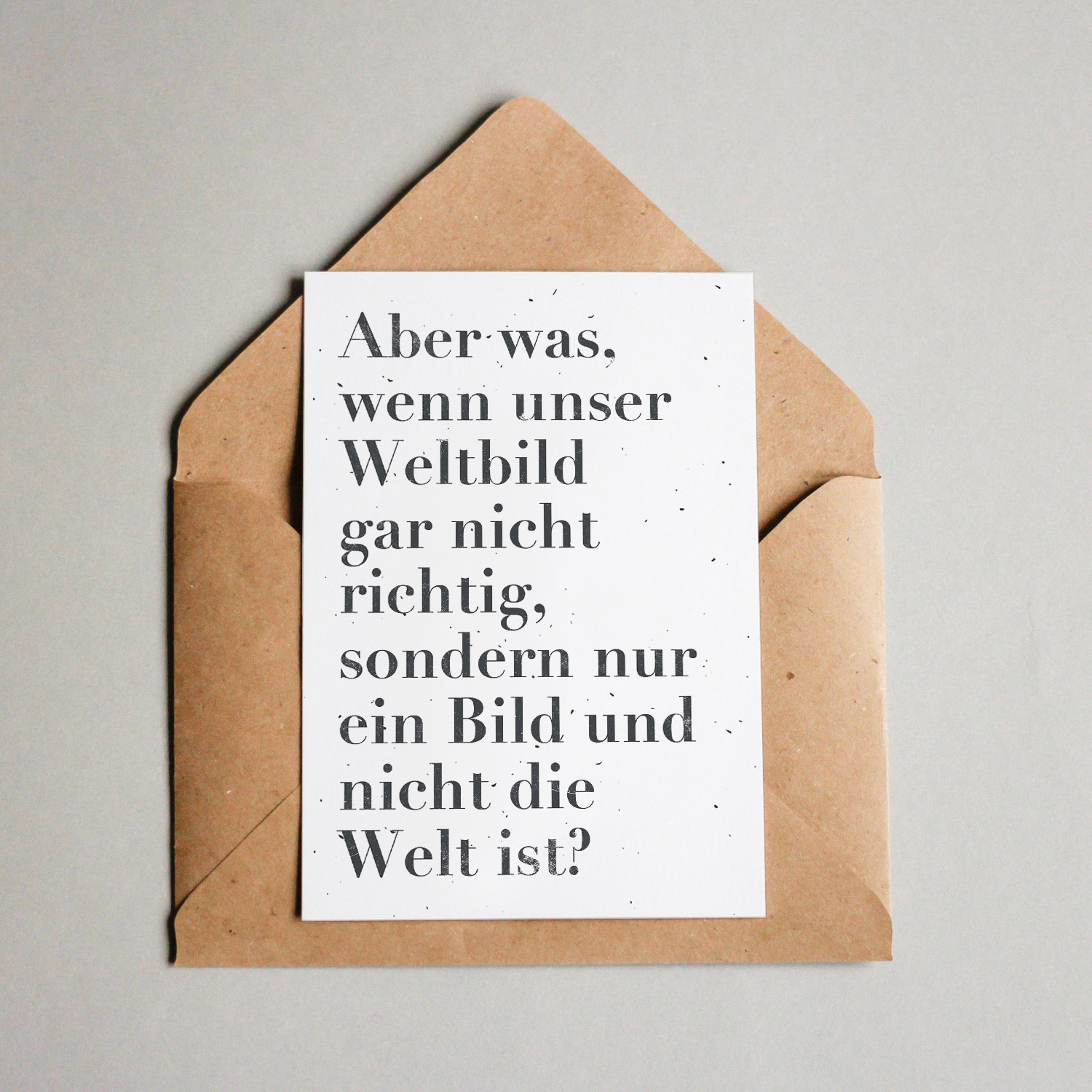 Philosophische Karte "Weltbild" Philosophische Karte "Weltbild"